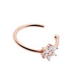 Flower Shaped With CZ Stone Ear Cuff EC-1478
